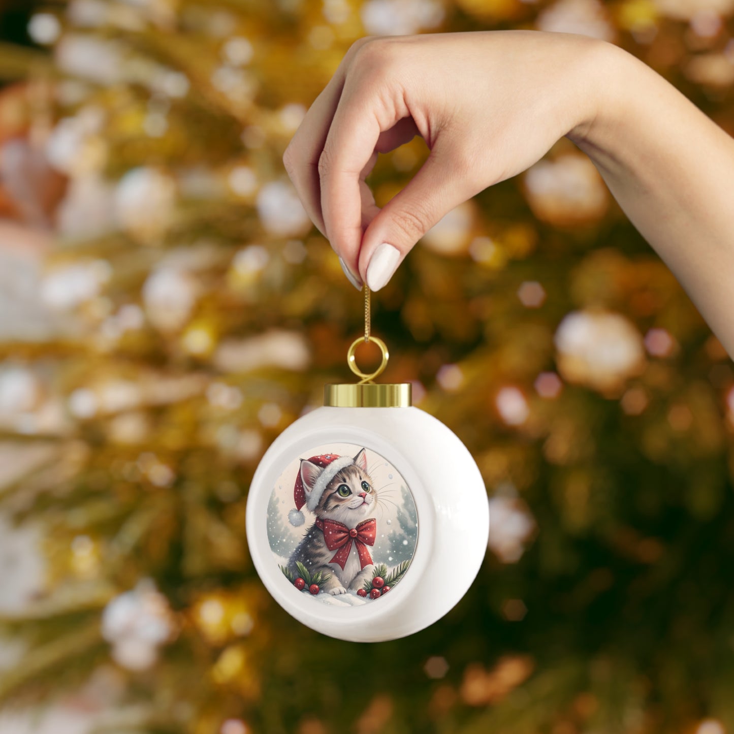 Festive Christmas Cat Ornament, Cat Lover Holiday Decor, Unique Christmas Tree Decorations, Purrfect Gift for Cat Owners, Winter [...]