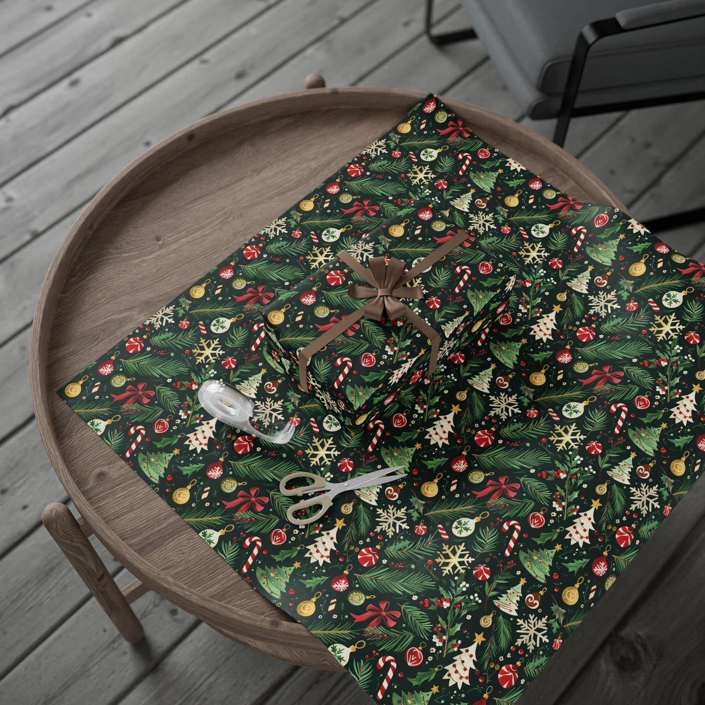 Festive Holiday Wrapping Paper, Christmas Gift Wrap, Eco-Friendly Wrapping, Seasonal Decoration, Unique Gift Presentation