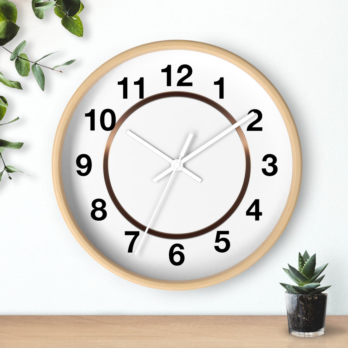 Elegant Minimalist Wall Clock for Modern Decor, Home Office Decor, Gift for Housewarming, Birthday Gift, Timeless Design