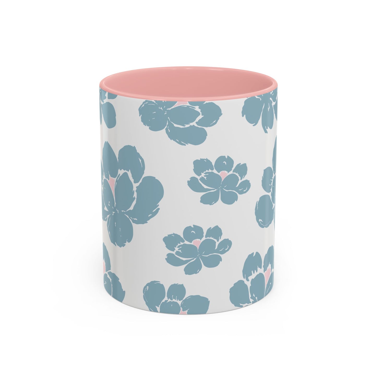 Floral Accent Coffee Mug - Elegant Drinkware, Perfect Gift for Her, Home Decor, Mother's Day, Birthday, Coffee Lovers