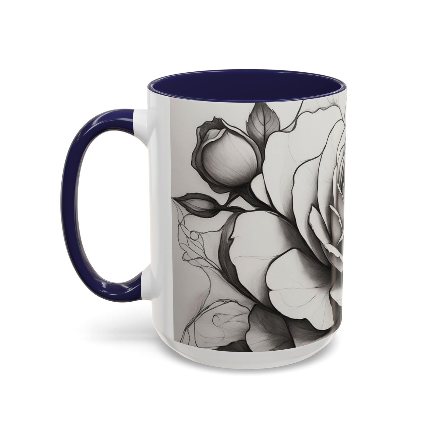 Elegant Floral Coffee Mug - Perfect Gift for Flower Lovers, Mother's Day, Birthdays, Home Decor, Office Use