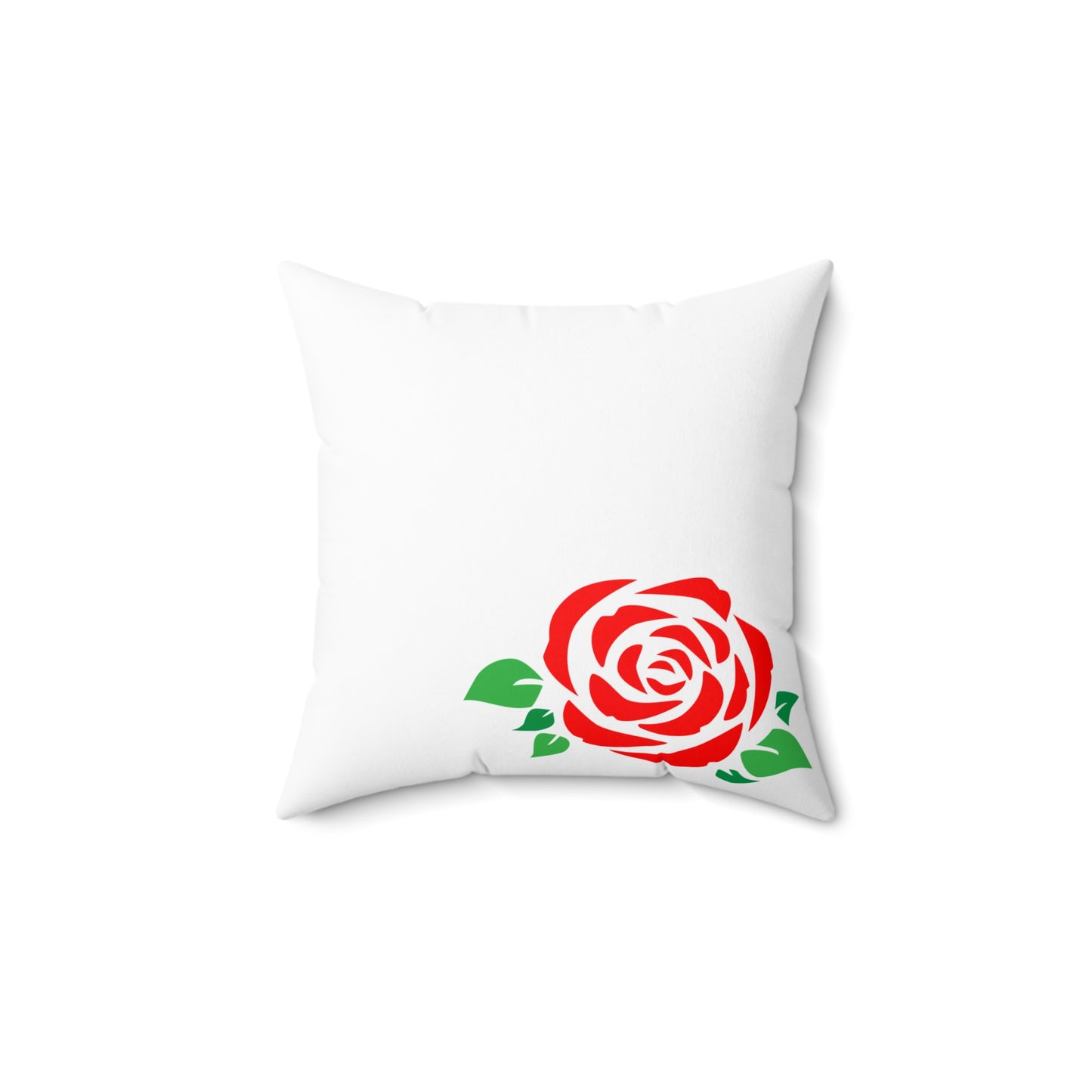 Red Rose Decorative Pillow | Floral Home Decor, Wedding Gift, Couch Cushion, Romantic Accent, Cozy Living Room