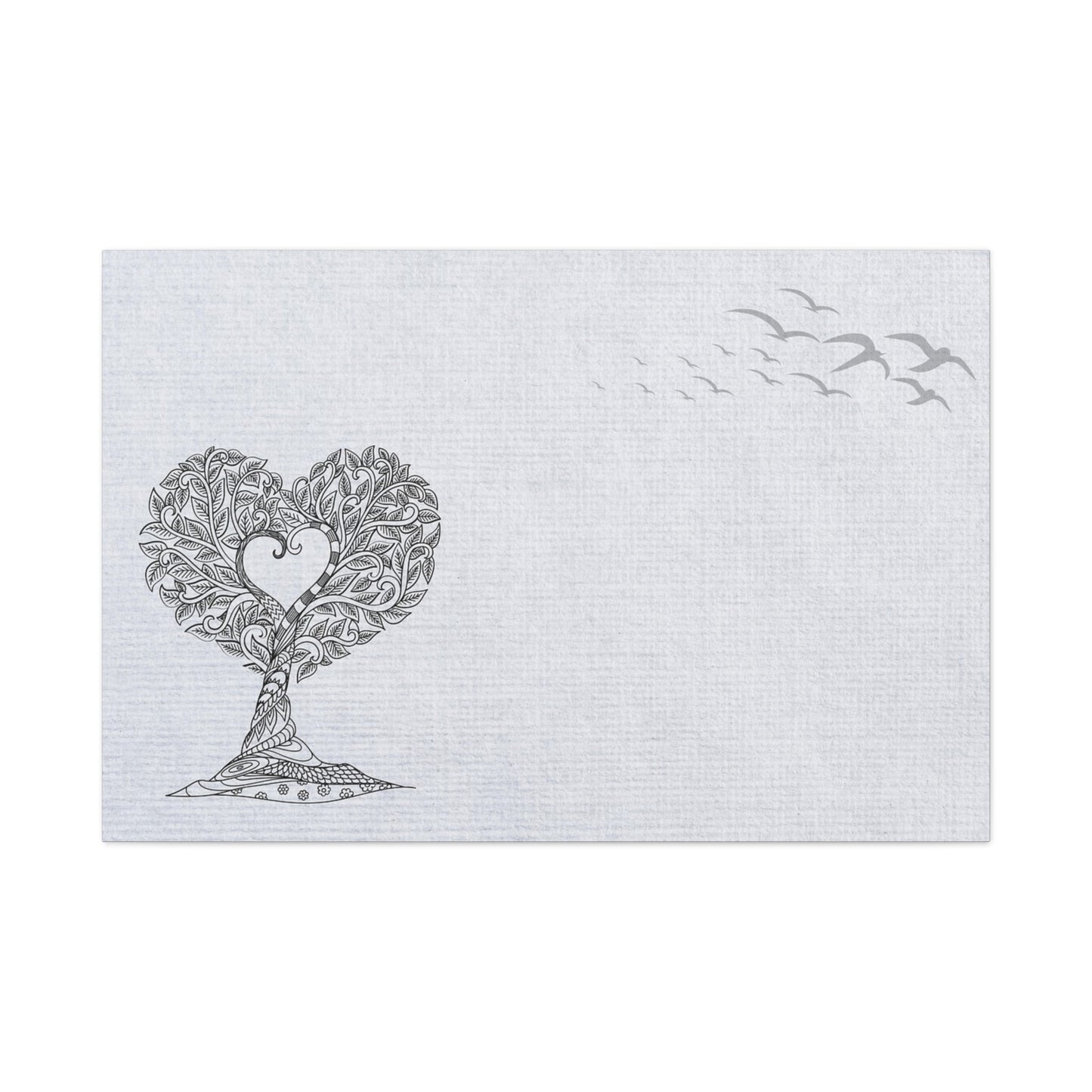 Matte Canvas, Stretched, 1.25" - Heart Tree