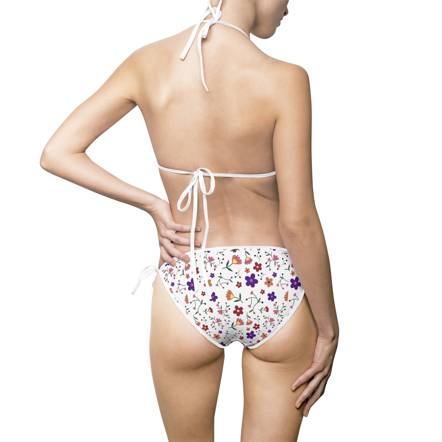 Women's Bikini Swimsuit White Floral