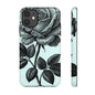 Elegant Floral Phone Case, Tough Cases for iPhones, Black Rose Design, Gift for Her, Stylish Phone Cover, Birthday Gifts