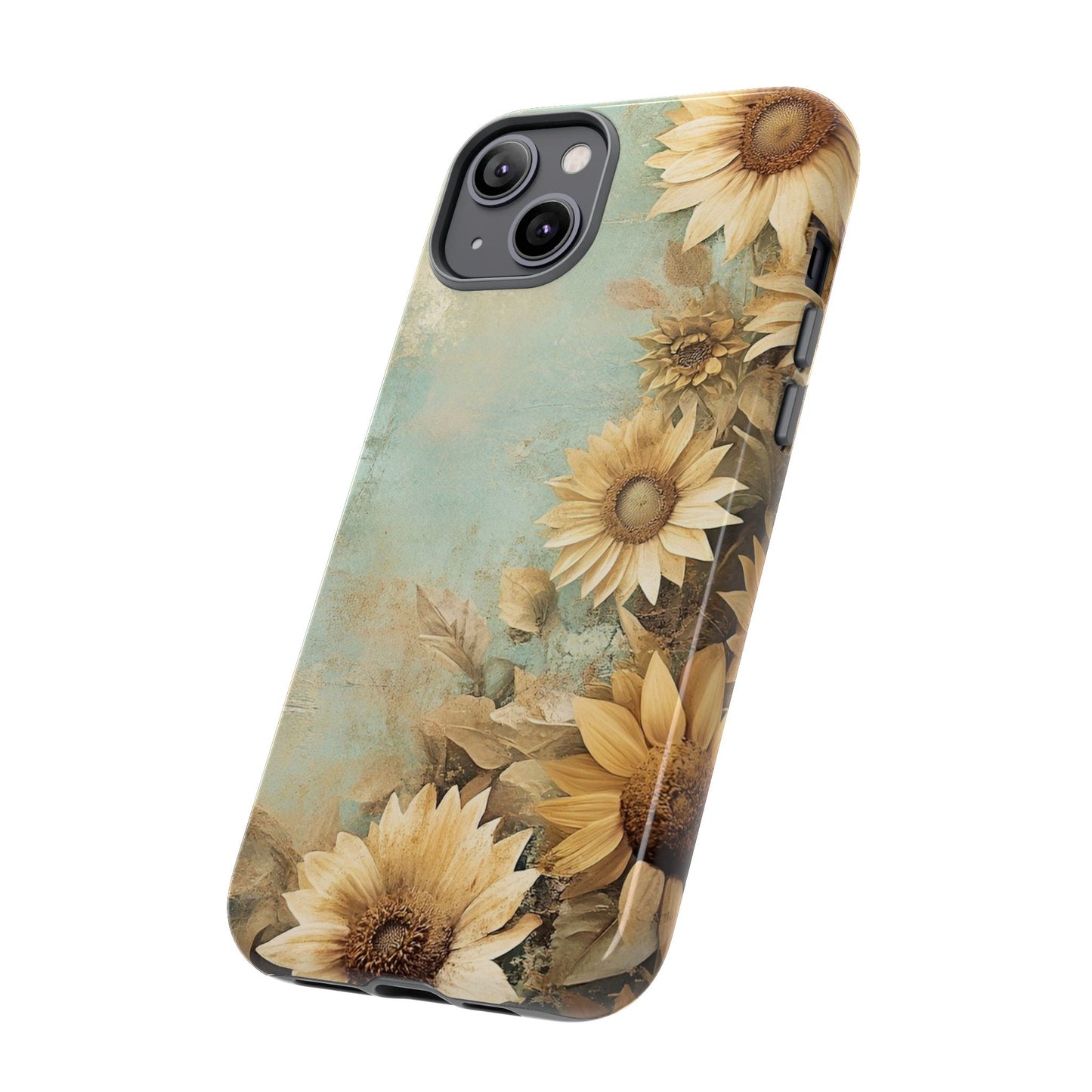Sunflower Phone Case, Tough Shell Floral Cover, Nature Inspired Gift, Durable Protective Case, Perfect for Spring and Summer