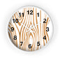 Rustic Wood Grain Wall Clock, Home Decor Clock, Modern Timepiece, Gift for Her, Unique Wall Art, Kitchen Clock, Natural Style Decoration