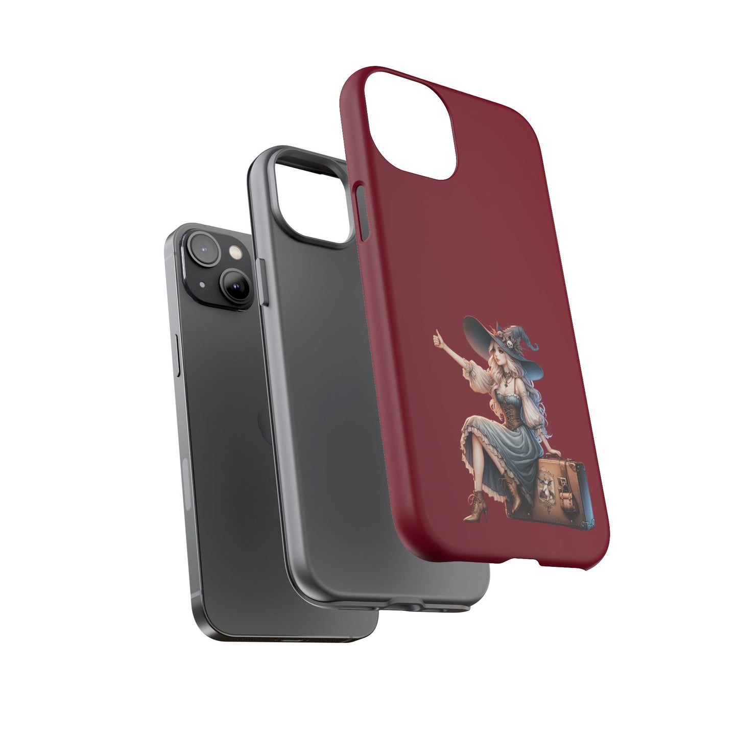 Witchy Phone Case - Magical, Durable - Halloween Gift, Cosplay Accessory, Cute Witch Design