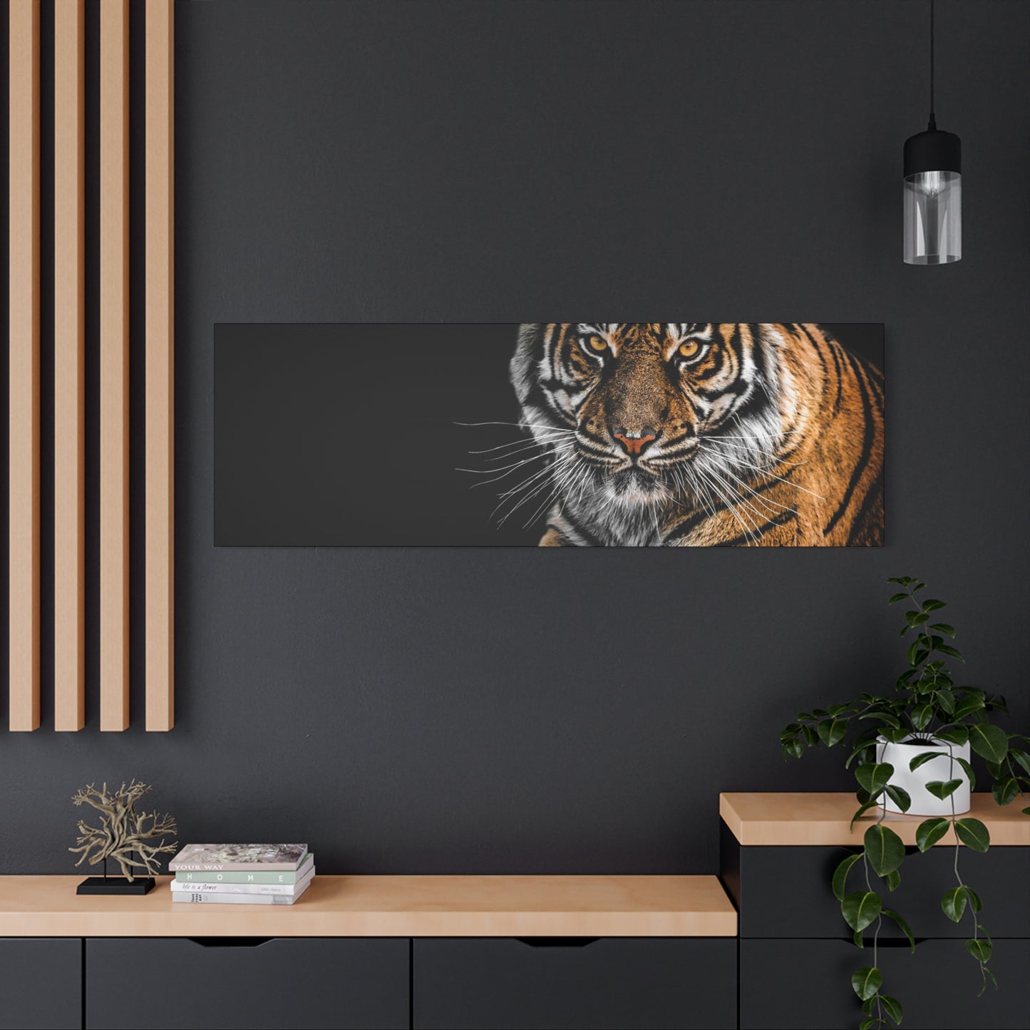 Majestic Tiger Canvas Art, Perfect for Animal Lovers, Home Decor, Gift for Wildlife Enthusiasts, Modern Wall Art, 1.25" Depth