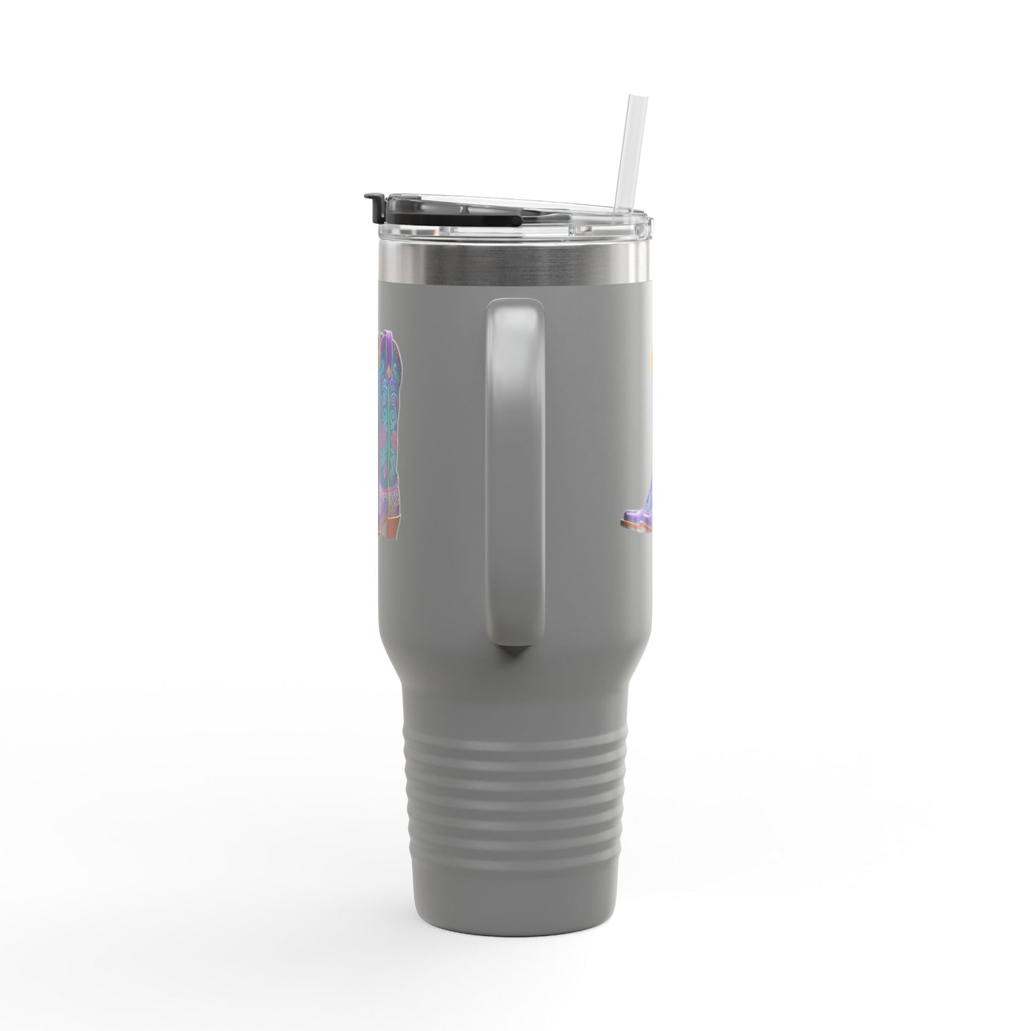 Insulated Travel Mug, 40oz - Cowboy boots
