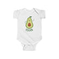 Cute Vegan Avocado Baby Bodysuit