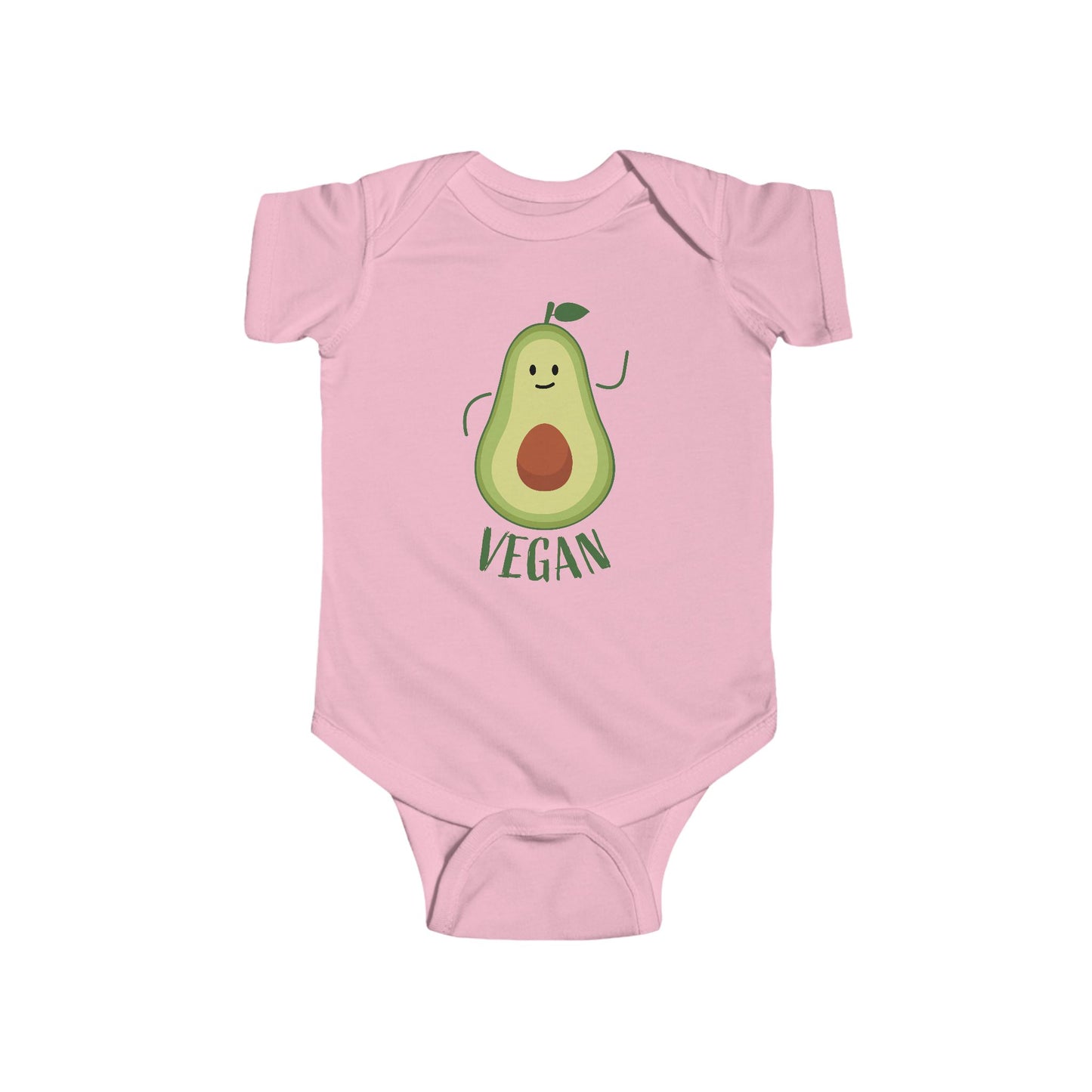 Cute Vegan Avocado Baby Bodysuit