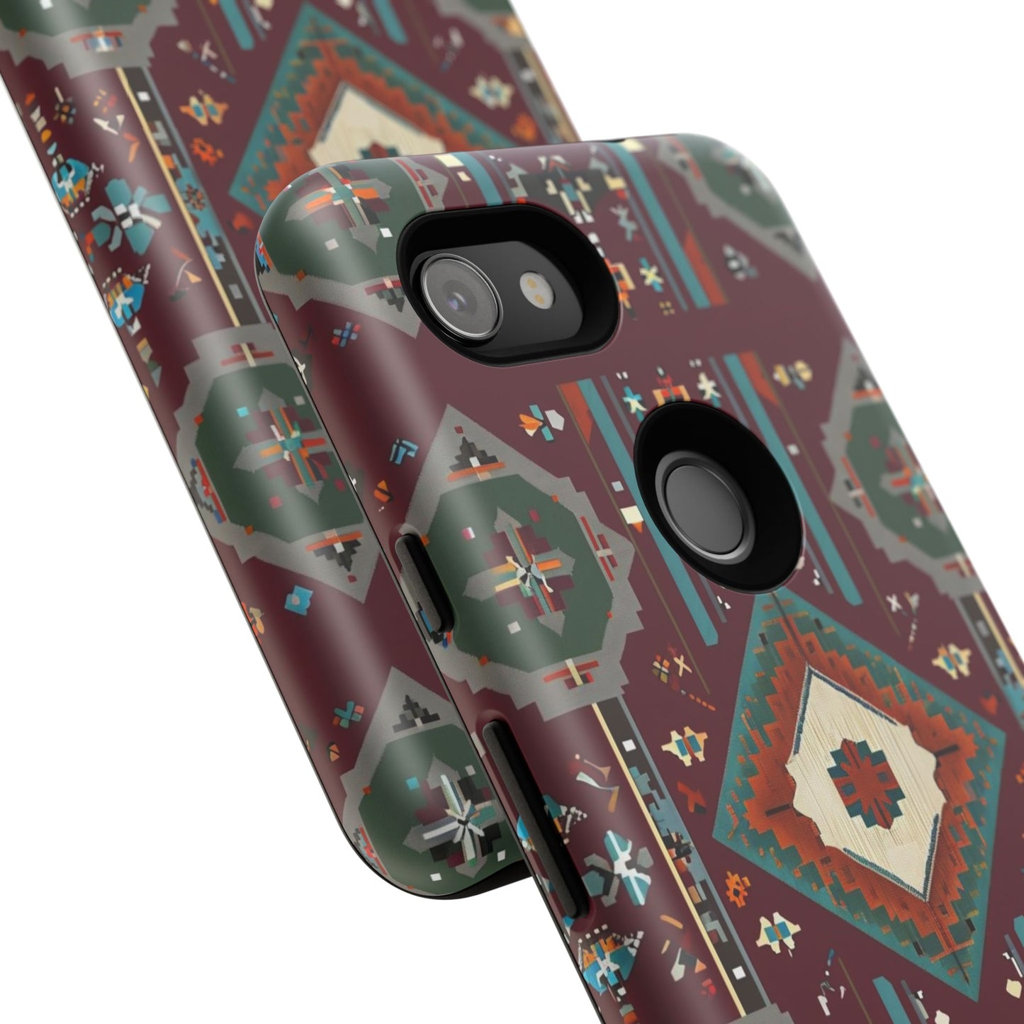 Tribal Pattern Phone Case - Boho Chic, Tough Durable Cover, Stylish Tech Accessory, Gift for Him/Her, Festival Essentials