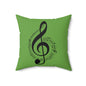 Musical Notes throw Pillow