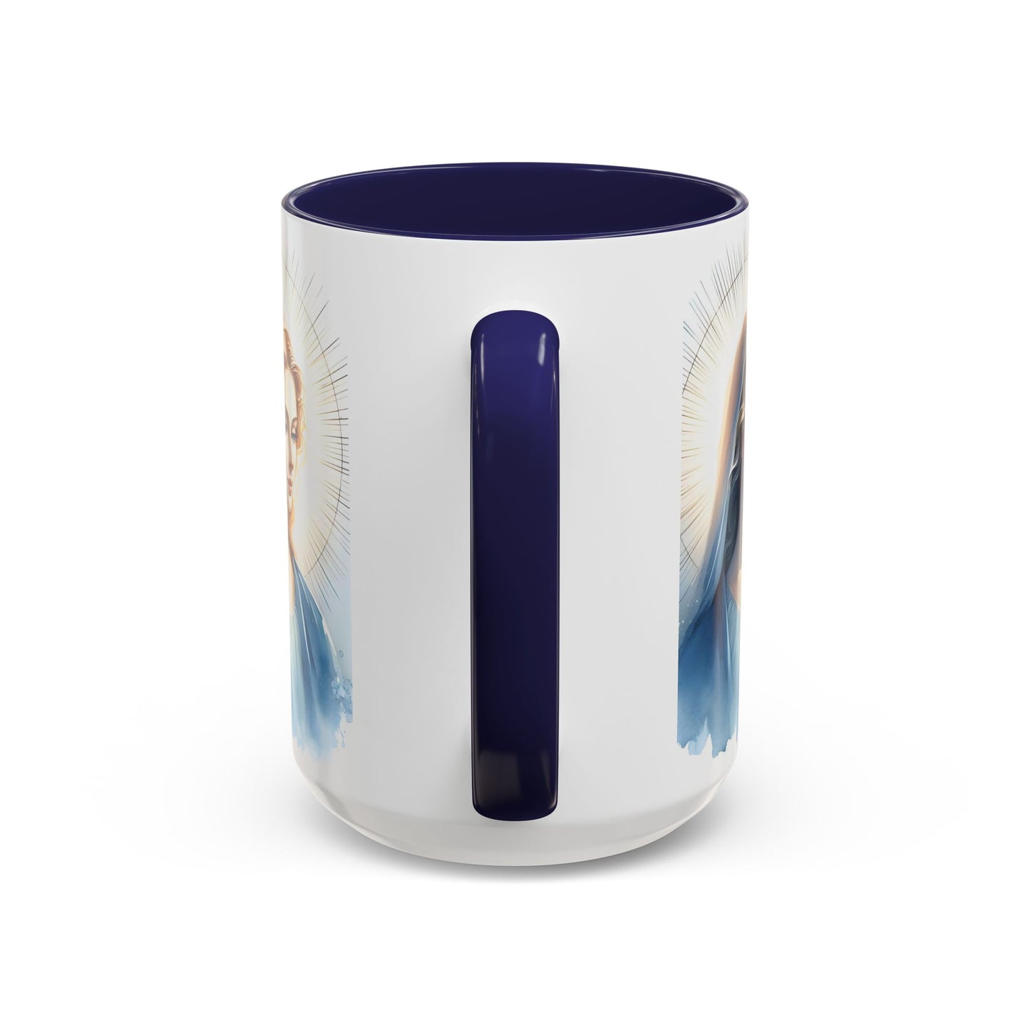 Serene Virgin Mary Accent Coffee Mug