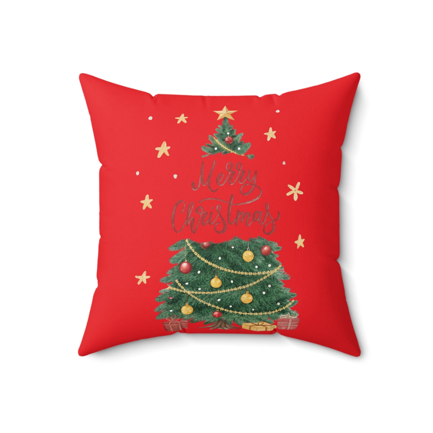 Christmas Tree Pillow, Festive Home Decor, Holiday Decoration, Cozy Couch Cushion, Merry Christmas Gift