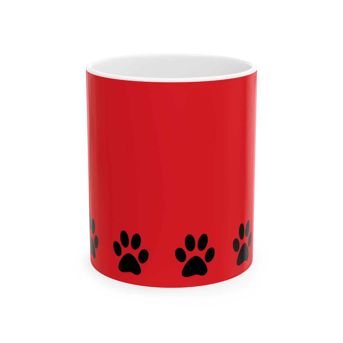 Paw Print Ceramic Mug - Ideal for Pet Lovers, Dog Owners, Animal Enthusiasts, Gift for Pet Birthdays, Cozy Coffee Moments, Kitchen Decor