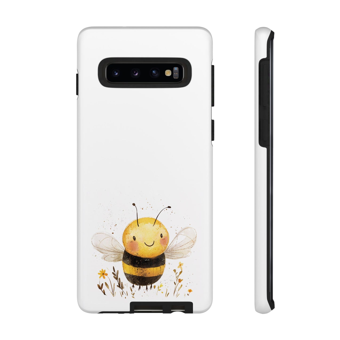 Bee Phone Case, Cute Bee Design, Tough Phone Cover, Gift for Nature Lovers, Floral Bee Mobile Case, Bee-themed Accessory