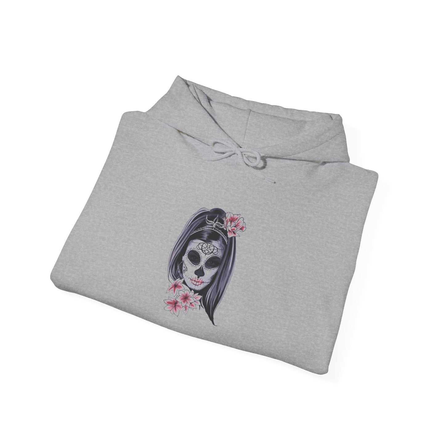 Day of the Dead Hoodie | Unisex Heavy Blend Sweatshirt, Skull Art, Mexican Holiday Apparel, Halloween Costume, Festival Gear