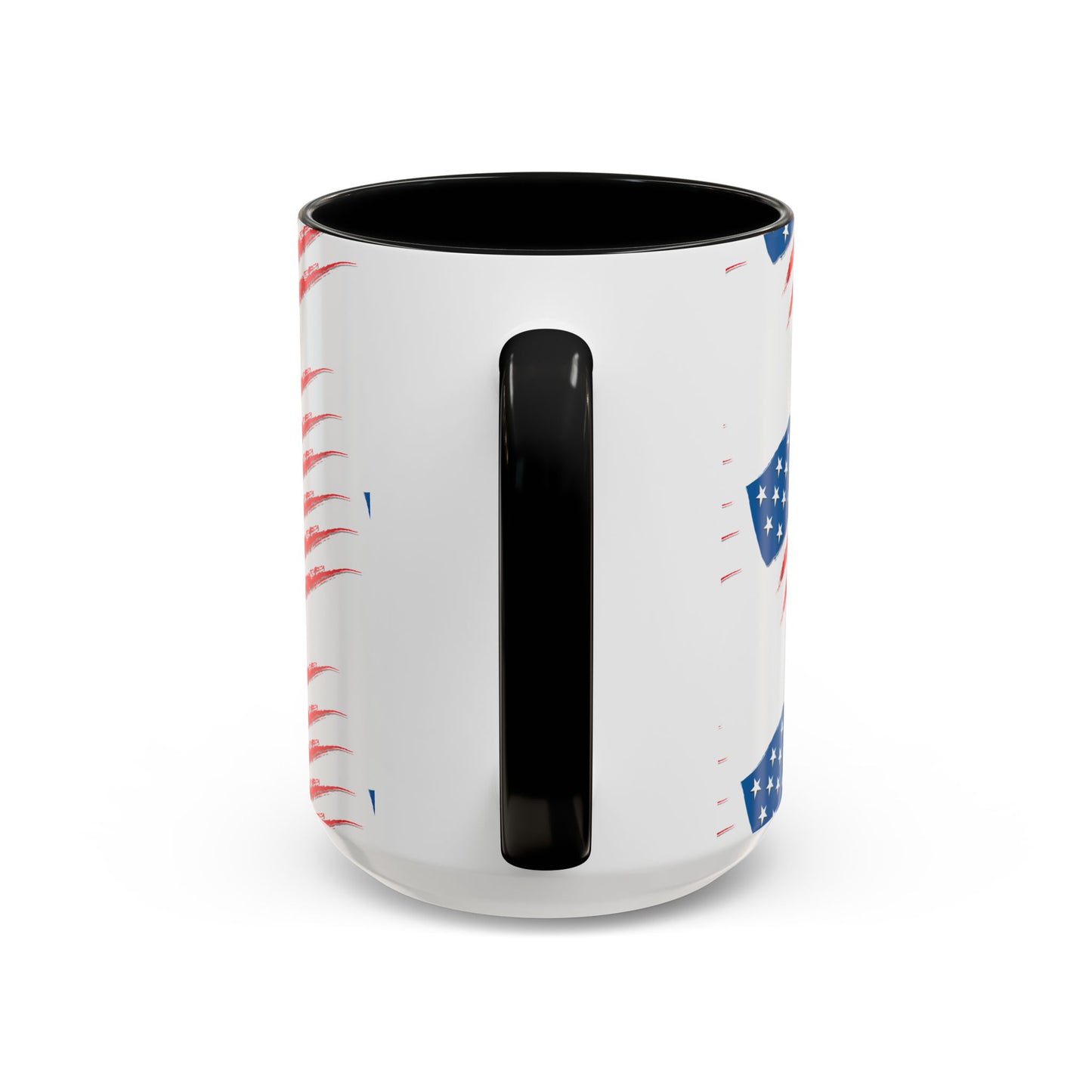 Patriotic Accent Coffee Mug | USA Flag Design, Perfect Gift for Veterans & Independence Day, Coffee Lover's Merchandise, Red White [...]