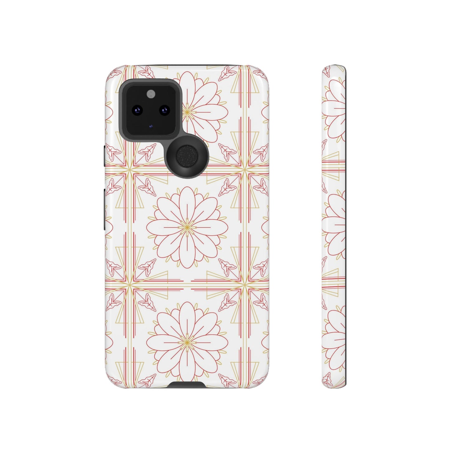 Floral Pattern Phone Case - Stylish Tough Case, Flower Design, Cute Mobile Cover, Phone Accessory, Gift for Her, Spring Style