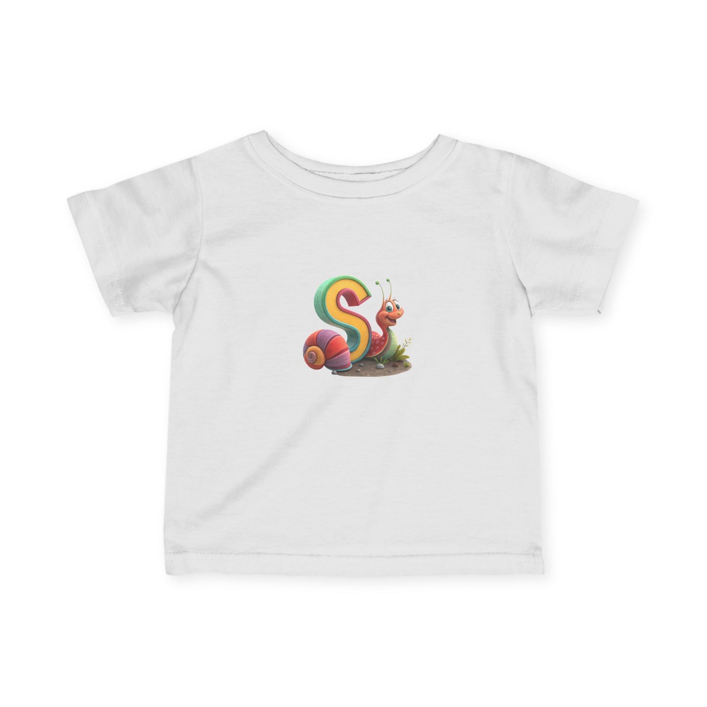 Cute Snail Rainbow Infant Tee, Baby T-Shirt, Toddler Gift, Kids Apparel, Fun Summer Outfit