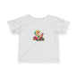 Cute Snail Rainbow Infant Tee, Baby T-Shirt, Toddler Gift, Kids Apparel, Fun Summer Outfit