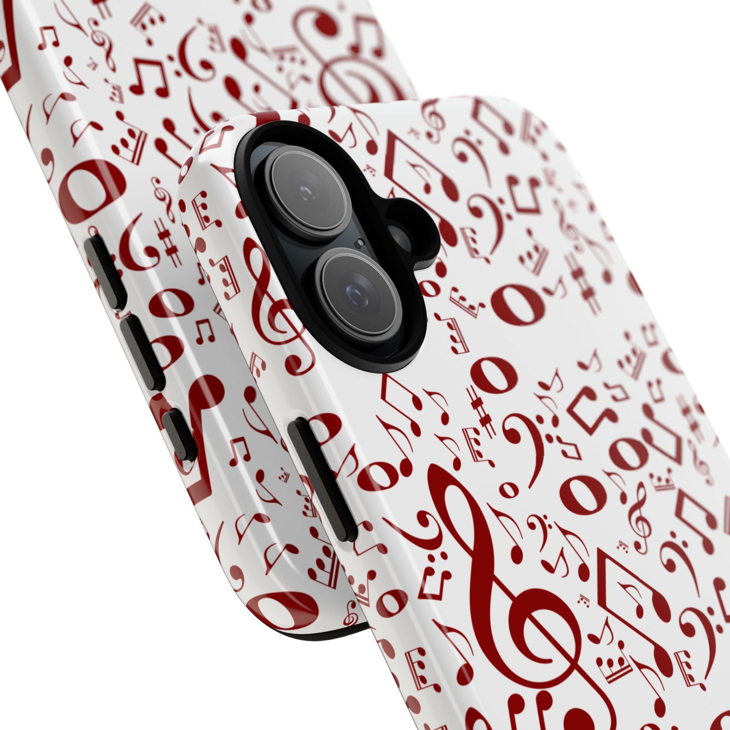Musical Note Phone Case, Tough iPhone Cover, Gift for Musicians, Customizable, Music Lover's Accessory, Durable Phone Protection