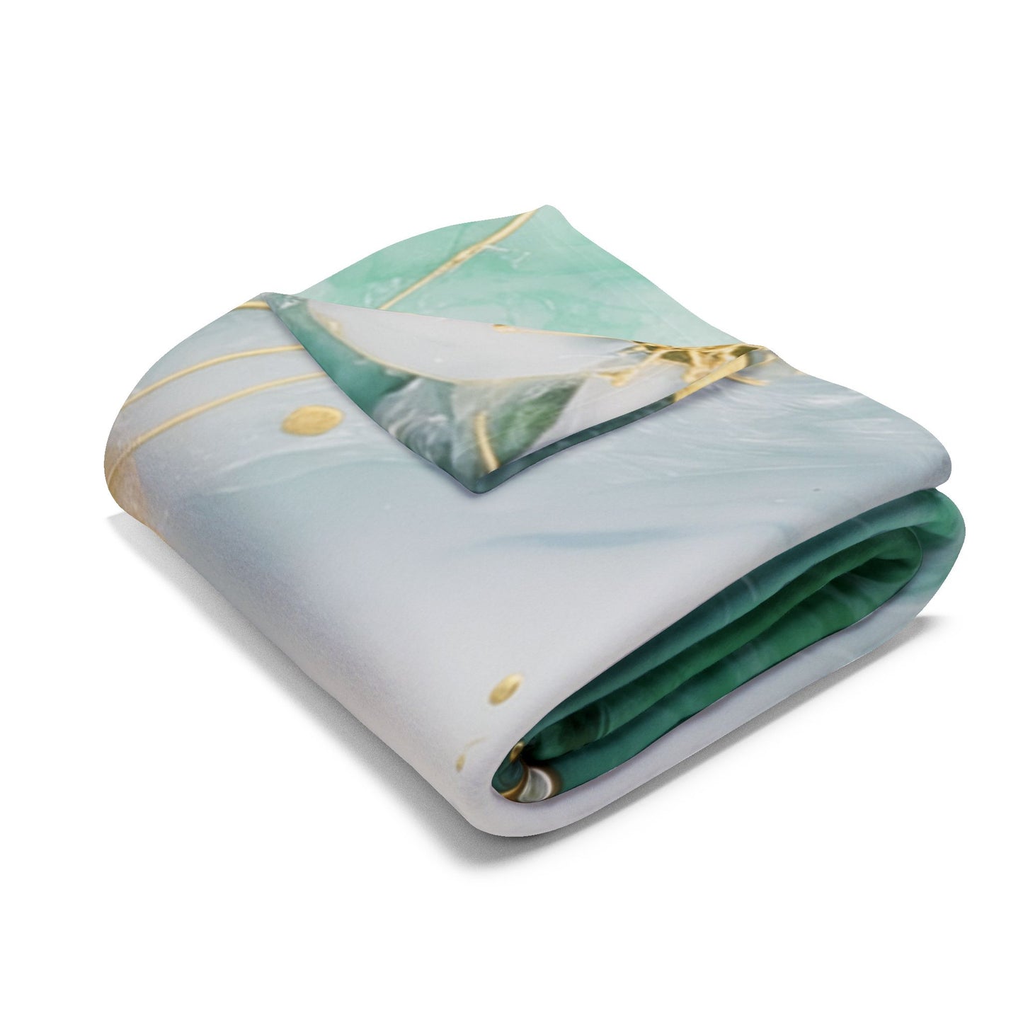 Elegant Floral Arctic Fleece Blanket, Cozy Home Decor, Gift for Her, Wedding Present, Nursery Accent, Luxe Throw