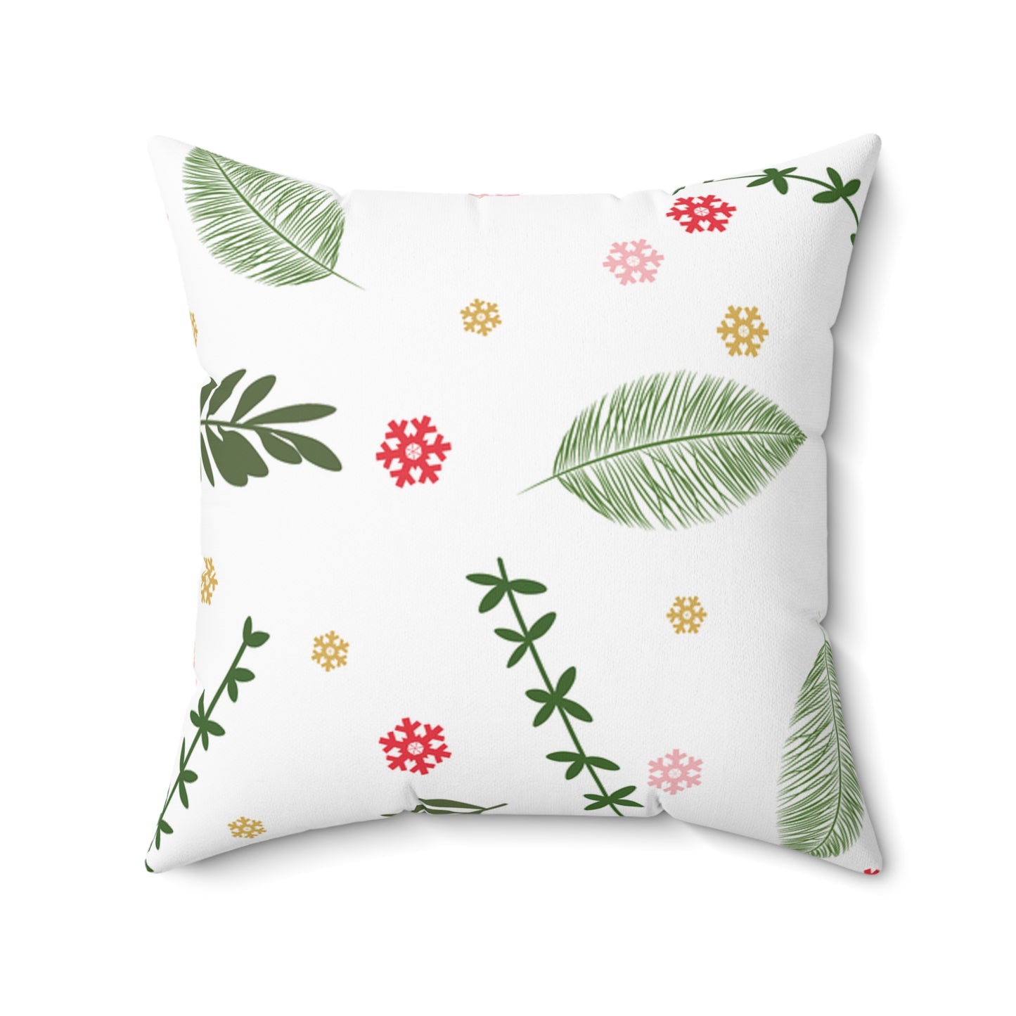 Botanical Floral Pillow, Cozy Home Decor, Green Leaf Cushion, Nature Inspired Gift, Spring Decor, Bedroom Accent