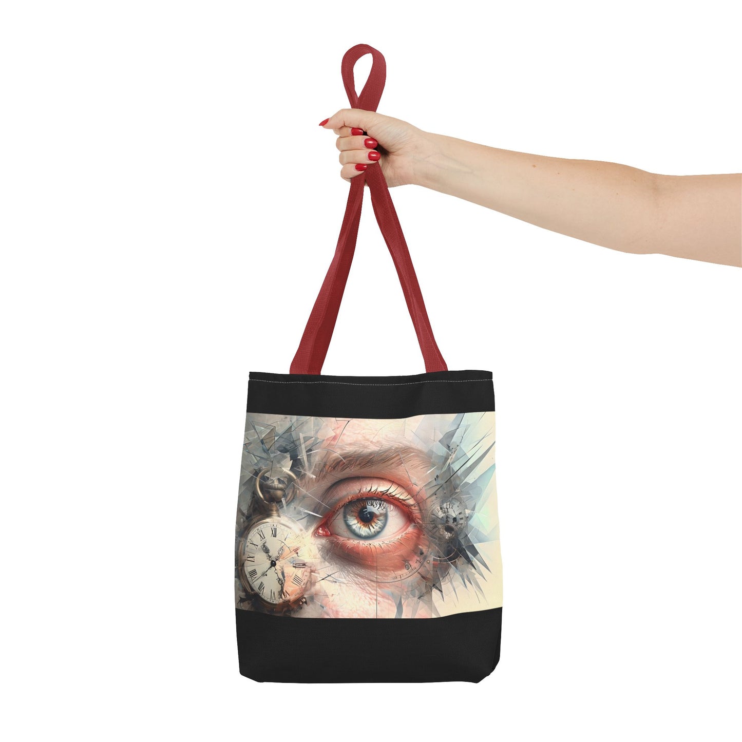 Unique Art Tote Bag - Eye of Time Design