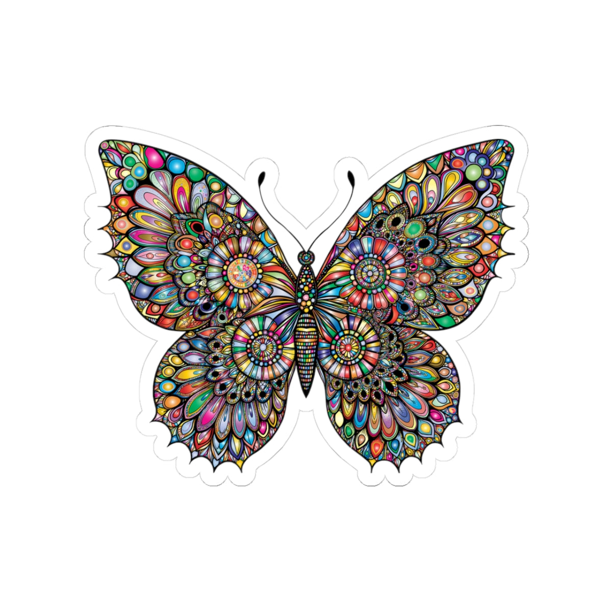 Colorful Butterfly Kiss-Cut Stickers | Art Stickers for Journals, Laptop [...]