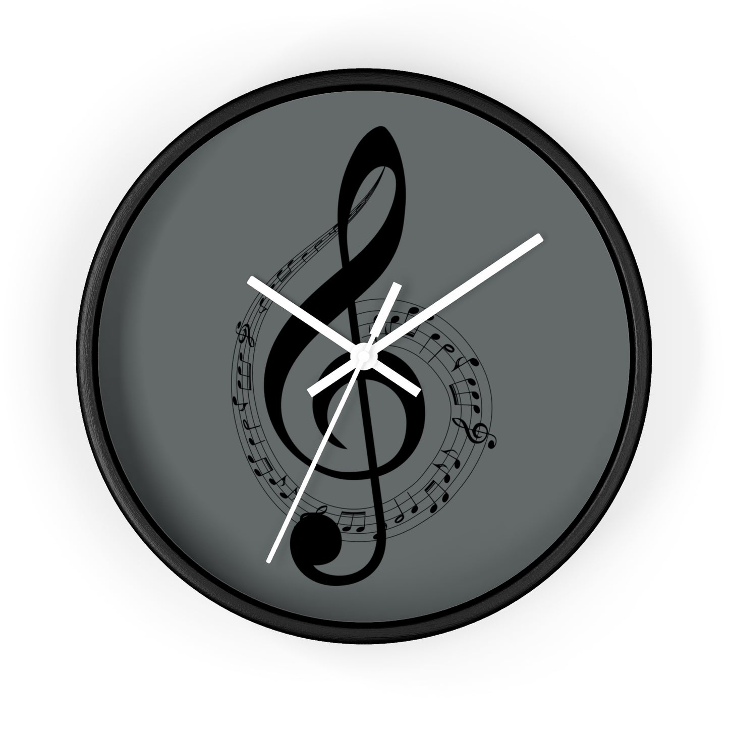 Musical Notes Wall Clock - Elegant Home Decor for Music Lovers
