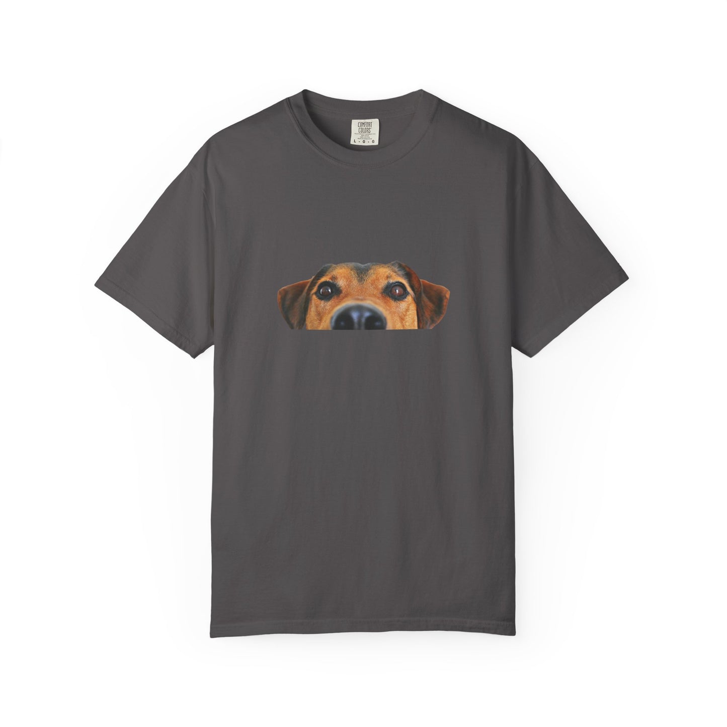 Cute Dog Face Unisex Garment-Dyed T-shirt, Pet Lover Tee, Animal Community Shirt, Birthday Gift, Casual Wear, Dog Lover's Merch