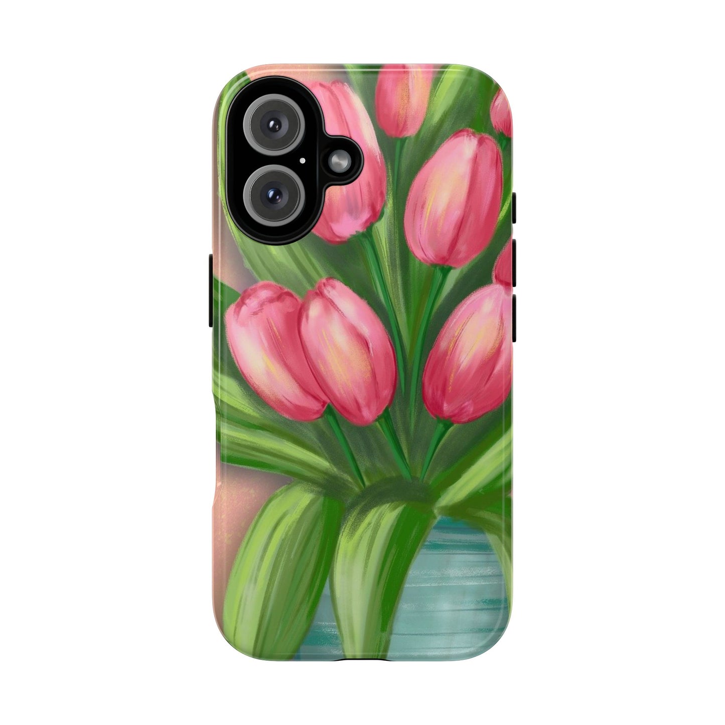 Floral Phone Case with Vibrant Tulips - Tough Cases for Garden Lovers, Spring Gifts, Nature Enthusiasts, Unique Gadget Accessories, [...]