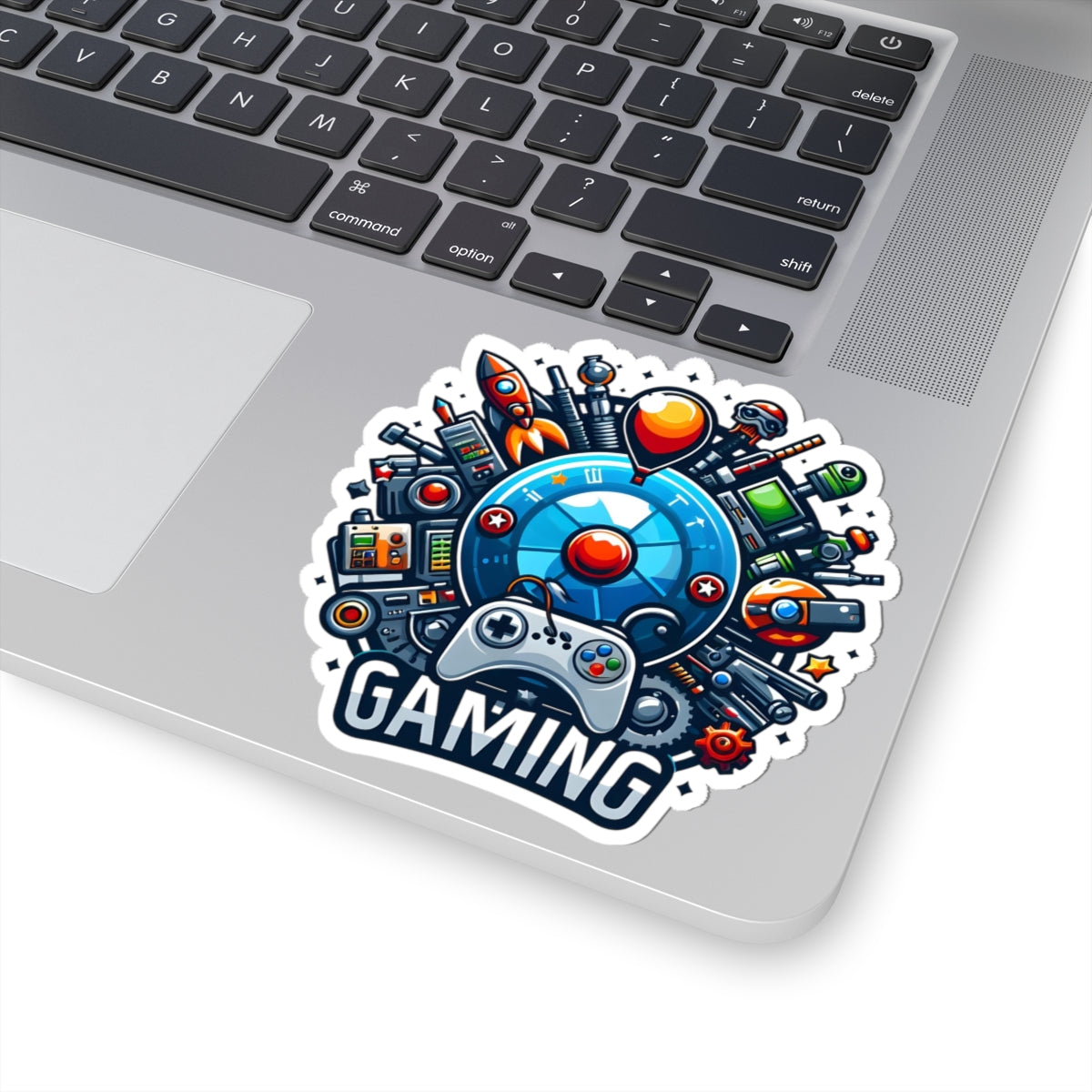 Gaming-Themed Kiss-Cut Stickers, Video Game Decals, Laptop Stickers, Gamer [...]