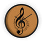 Musical Note Wall Clock, Elegant Home Decor, Perfect Gift for Music Lovers