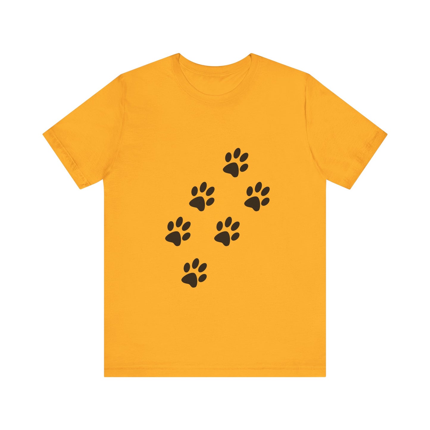 Paw Print Short Sleeve Tee | Unisex Animal Lover Shirt, Pet Owner Gift, Casual Wear, Gifts for Dog Lovers, Comfortable T-Shirt