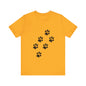 Paw Print Short Sleeve Tee | Unisex Animal Lover Shirt, Pet Owner Gift, Casual Wear, Gifts for Dog Lovers, Comfortable T-Shirt