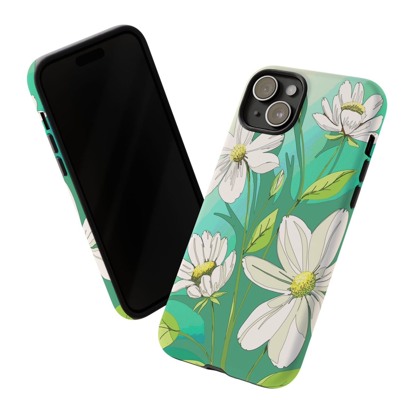 Floral Phone Case, Tough Cases, Flower Design, Nature Inspired, Eco-Friendly Cover, Unique Gift for Her, Spring Accessories
