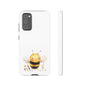 Bee Phone Case, Cute Bee Design, Tough Phone Cover, Gift for Nature Lovers, Floral Bee Mobile Case, Bee-themed Accessory