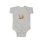 Cute Animal Themed Infant Bodysuit Letter O, Adorable Baby Outfit, Birthday Gift, Baby Shower Present, Newborn Clothes, Holiday Gift