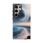 Galaxy Ocean Phone Case — Surreal Planet Beach Tough Case