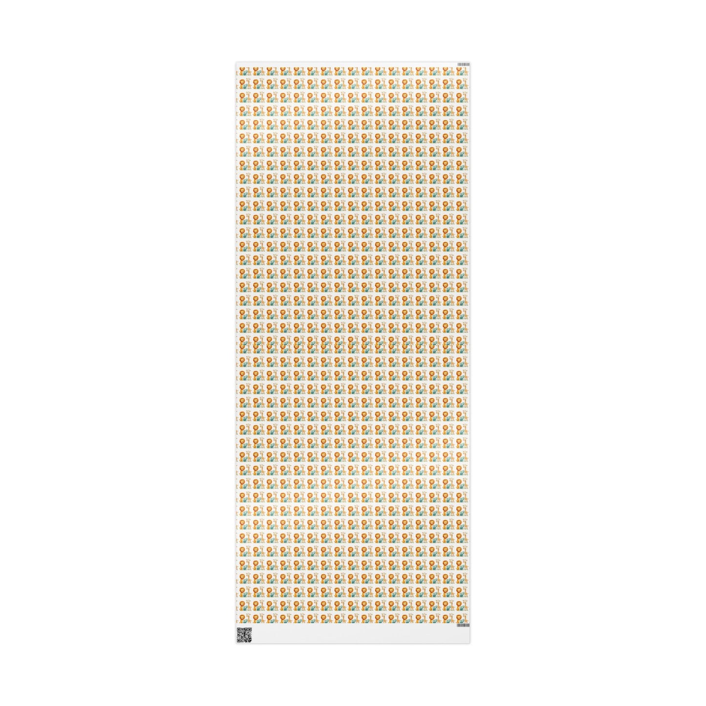 Lion Pattern Gift Wrapping Paper Roll — Whimsical Safari Kids Birthday Wrap