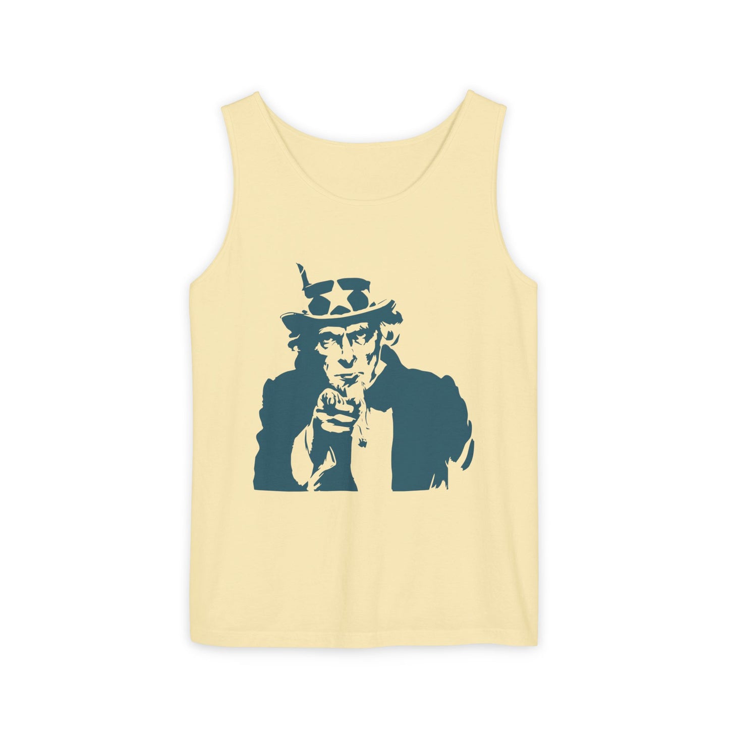 Unisex Garment-Dyed Tank Top with Patriotic Uncle Sam Design | Casual Summer Wear, Holiday BBQ, Independence Day, Gift Idea, Men's and [...]