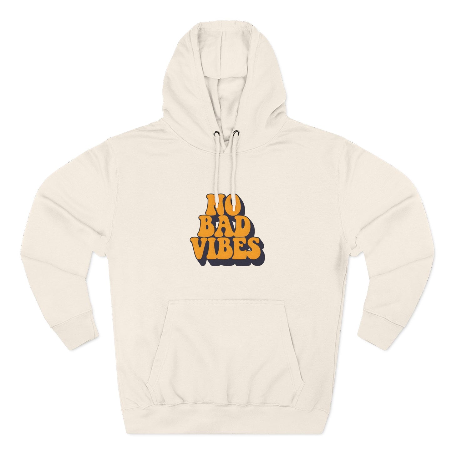 Good Vibes Only Fleece Hoodie for Positive Energy Lovers, Motivational Comfort, Chill Attire, Casual Wear, Gift for Friends