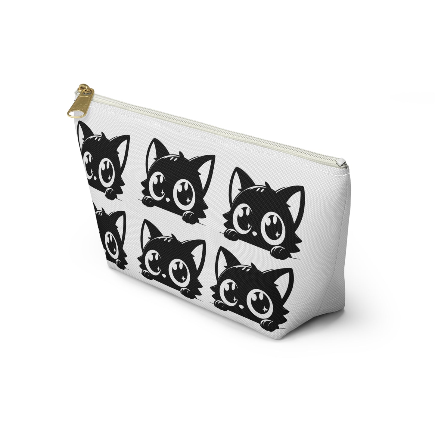 Cute Cat Accessory Pouch, Makeup Bag, Zipper Pouch, Gift for Cat Lovers, Organizer for School, Travel Essentials