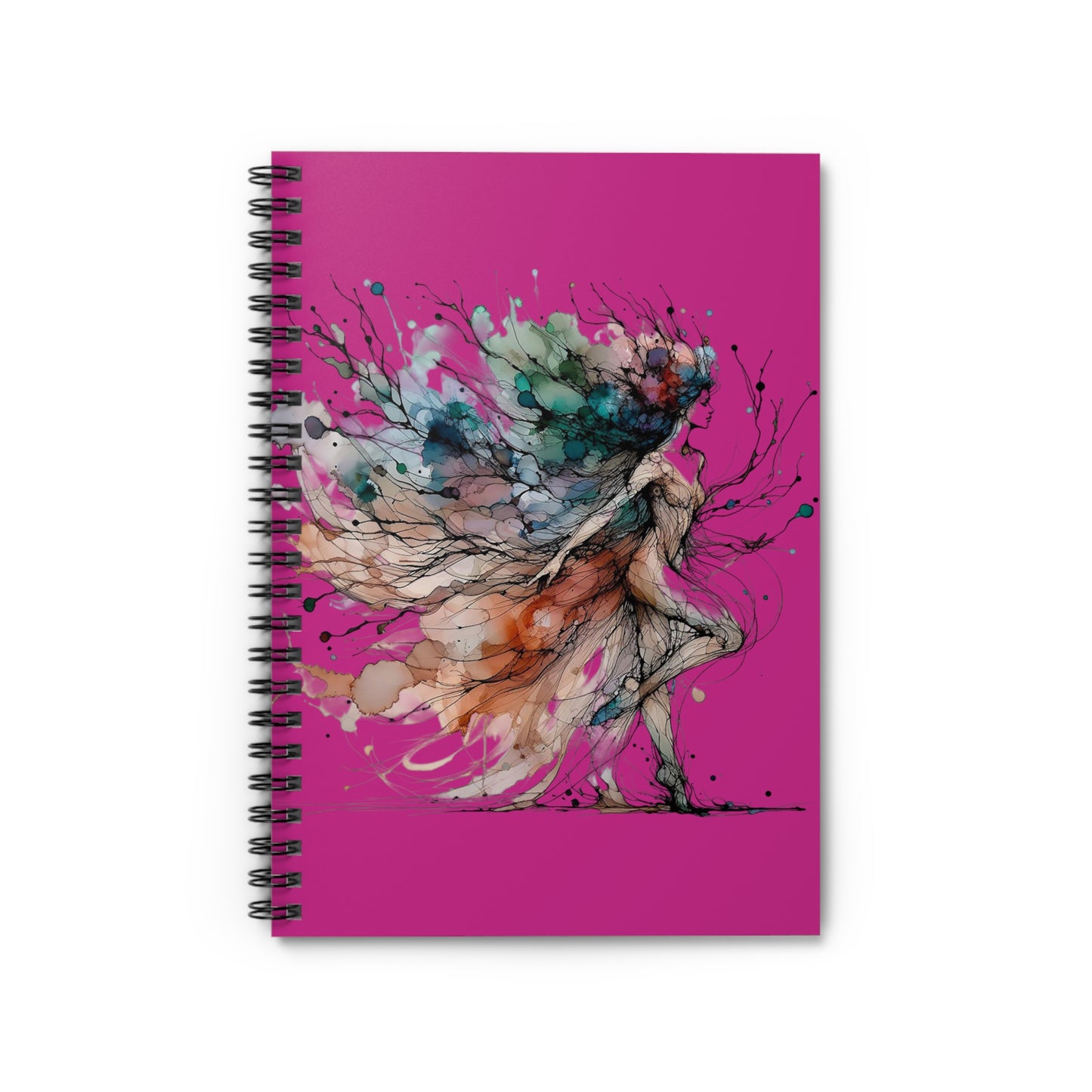 Artistic Spiral Notebook - Colorful Elegance, Inspirational Journal, Gift for Artists, Creativity Boost, Stationery for Students