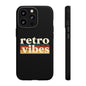 Retro Vibes Phone Case, Tough Phone Cover, Vintage Style Case, Gift for Music Lovers, Retro Aesthetic Accessory