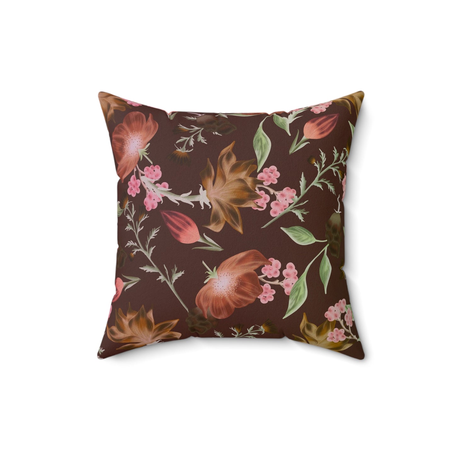 Bohemian Floral Pillow, Cozy Home Decor, Cushion for Living Room, Cute Gift for Friends, Decorative Throw Pillow, Boho Style